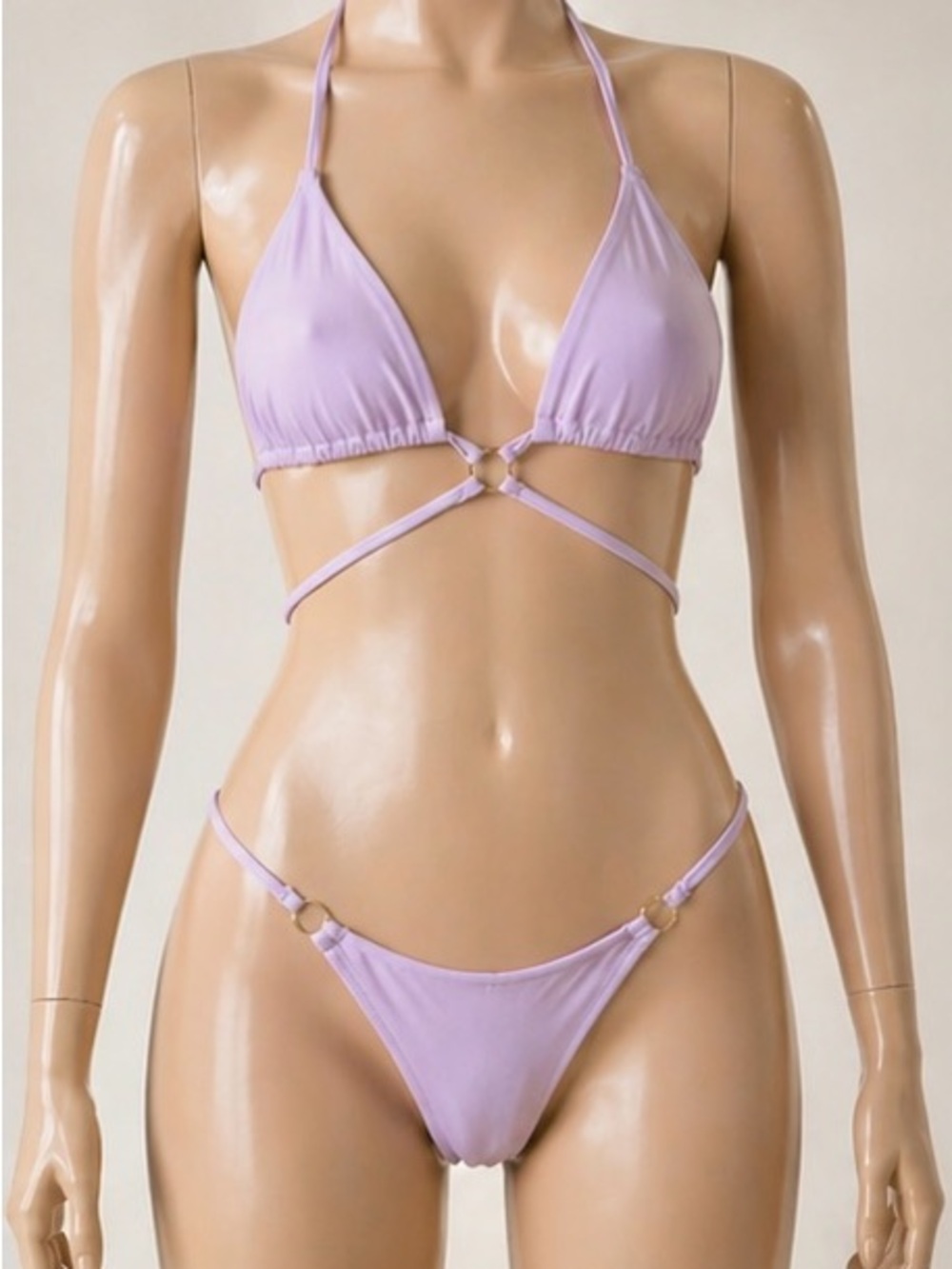 Frankie's Bikinis Lavender Wrap Triangle Bikini